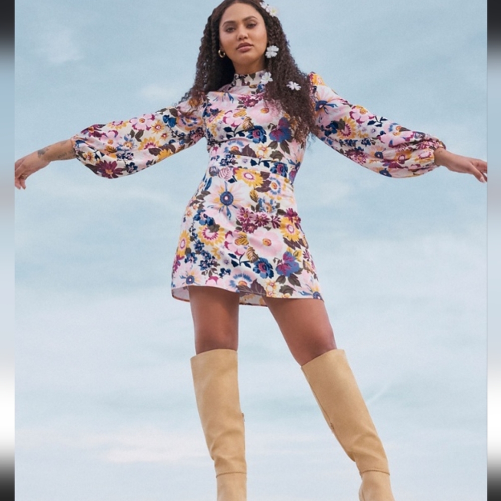 Justfab Floral Shift Dress Size XS(0-2)